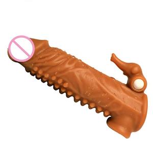Manchon de pénis réaliste, gode réutilisable, préservatif, retardateur d'éjaculation, agrandisseur de pénis, jouets sexuels pour hommes - Product Image 1