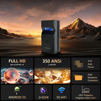 Touyinger UST01 Smart Android WiFi proyector portátil UST DLP FHD 1080P 4K Video Mini Focus Beam láser incorporado para exteriores