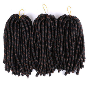 Soft Faux Locs Crochet Hair Soft Locs Hair Twist Braiding Crochet Hair Thick African <strong>Dreadlocks</strong> for Girls <strong>Synthetic</strong> Fiber - Product Image 3