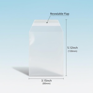 Wholesale Custom Size Clear PP Bags No Closure High Transparency Sleeve for Graded Cards Business Cards Fashion Style Custom - Product Image 3