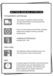 Duy nhất hai mặt Acrylic bọt dính bảo vệ sàn phim cho địa điểm Thảm nối đặc biệt Duct <span class=keywords><strong>Tape</strong></span> giấy đóng gói băng - Product Image 5