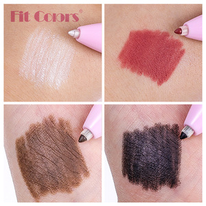 ปากกาแต่งหน้า 4-in-1 สีชมพู Fit Colors กันน้ำ ใช้ได้กับอายไลเนอร์ คิ้ว ขอบปาก ไฮไลท์เตอร์ พร้อมแปรงไนลอน อุปกรณ์เสริมความงามอเนกประสงค์ พกพาสะดวก - Product Image 3