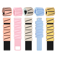 4lb Force Réglable Silicone Triangle Sangle Cheville Poignet Poids Bracelet pour Gym Pilates Usage Domestique