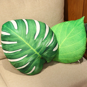 Cojín de Hoja Simulada de Dibujos Animados, Hoja de Arce, Hoja de Ginkgo, Hoja Verde, Juguete de Peluche, Cojín para Sofá, Accesorio de Planta, Almohada Lumbar - Product Image 3