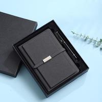 Carnet de notes A5 en cuir PU mat avec logo personnalisé, couverture rigide, fermeture magnétique, badge métallique, agenda professionnel, bloc-notes de bureau