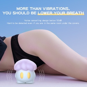 Vibrateur discret à aspiration, 12 vitesses de vibration, veilleuse, ornement de chevet, silencieux (moins de 50 dB), masseur en silicone pour femmes - Product Image 6