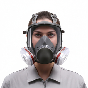 <span class=keywords><strong>Masque</strong></span> <span class=keywords><strong>à</strong></span> <span class=keywords><strong>gaz</strong></span> en silicone réutilisable <span class=keywords><strong>à</strong></span> haute efficacité avec filtres lavables pour la protection chimique industrielle - Product Image 1