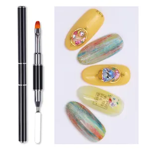 1 Pc UV Gel Nail Brush High-quality Double-head Painting Nail Art Brush