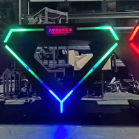 Table de DJ LED RGB DMX étanche, éclairage de scène pour DJ, comptoir de DJ pour bar, boîte de nuit, fête, spectacle