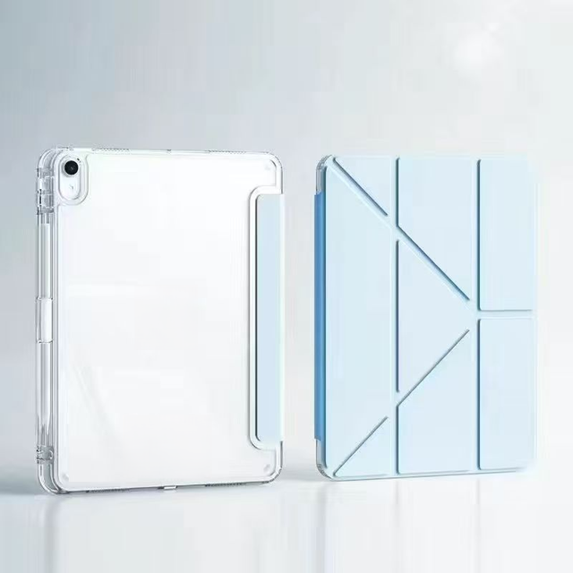 High Transparency Y-Fold Acrylic Magnetic Tablet Hard Case for iPad 11 /Air 11 Tablet Stand Case