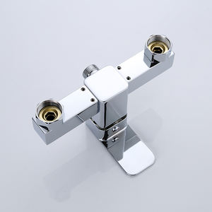 Дешевая отделка поверхности, Душевая система для ванны, комплект корпуса от производителя, горячий керамический стиль, латунный спрей, хромированная направляющая ручка, особенный материал - Product Image 4