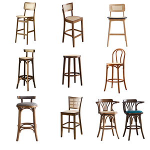 <span class=keywords><strong>Chaise</strong></span> <span class=keywords><strong>de</strong></span> <span class=keywords><strong>bar</strong></span> <span class=keywords><strong>rotative</strong></span> industrielle rétro américaine créative, <span class=keywords><strong>chaise</strong></span> haute en bois courbé en noyer, <span class=keywords><strong>chaise</strong></span> pivotante pour comptoir <span class=keywords><strong>de</strong></span> <span class=keywords><strong>bar</strong></span> - Product Image 2