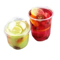 Boîte à gâteau transparente personnalisée de 220ml 280ml tasse en plastique PP jetable pot de yaourt crème glacée pouding tasse à dessert avec couvercle et cuillère