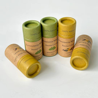Tube de rouge à lèvres en papier kraft écologique recyclé biodégradable à 100% Emballage de tube de baume à lèvres