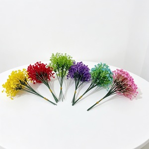 Bouquet de fleurs artificielles Paulon Baby's Breath 20,5 cm en plastique pour décoration de mariage et de maison - Product Image 2