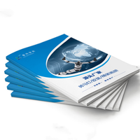 Impression de brochures brillantes en offset sur papier couché, reliure parfaite, couleur pleine, personnalisée en gros