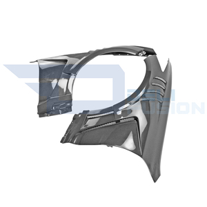 Guardabarros Delanteros Ventilados de Fibra de Carbono Tipo 2 DLF para Kia Stinger 2017-2021 - Product Image 2