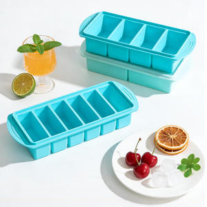 Moule de congélation rectangulaire en silicone pour soupes, grande taille, anti-fuite et flexible, pour la cuisine (vente en gros) - Product Image 1