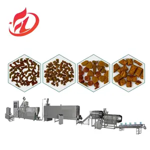 Kibble Pet dog snack food pellet extruder making processing machine