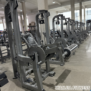 Machine commerciale d'extension des jambes assise à charge par poulie, <span class=keywords><strong>presse</strong></span> à jambes réglable avec coussin, équipement de fitness pour l'entraînement de force - Product Image 4