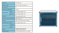 Armoire de charge murale métallique à 12 baies pour tablettes et ordinateurs portables avec prises CA, boîtier de charge verrouillable pour bureau, école et éducation