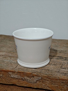 Mug keramik buatan tangan kata Perancis "Parce que c'létait lui, moi", gaya putih minimalis, perlengkapan minum bergaya untuk jiwa romantis - Product Image 3