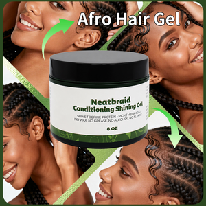 Gel Fijador para Peinados Trenzados, 8oz, Unisex, Fijación Fuerte, Sin Residuos Blancos, Gel Orgánico para Peinar - Product Image 5