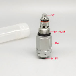 วาล์วควบคุมแรงดันไฮดรอลิกแบบทางเดียว L Longerfa Direct Acting Relief Valve LRV06-08 3/4-16UNF M15x1 - Product Image 1