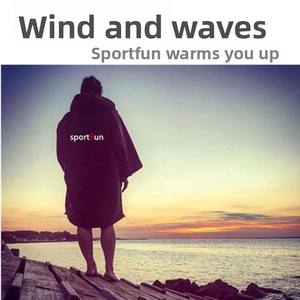 <span class=keywords><strong>Bata</strong></span> de Cambio Seca para Surf, con Capucha, Resistente al Viento, de Manga Larga, con Logotipo Personalizado, <span class=keywords><strong>Impermeable</strong></span>, para Natación en la Playa - Product Image 4