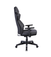 Chaise de jeu ergonomique professionnelle personnalisée de style moderne à dossier haut de luxe, noire
