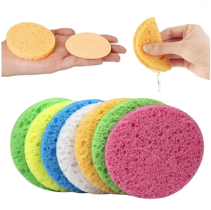 ספוג צלולוז בצפיפות גבוהה, דחוס, ידידותי לסביבה, לניקוי פנים עמוק, פילינג וטיפולי ספא - Product Image 5