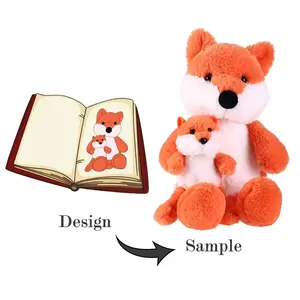 Crear OEM diseño Animal de peluche Fox Plushies personalizado peluche águila cebra mascota corporativa muñeco de peluche Juguetes