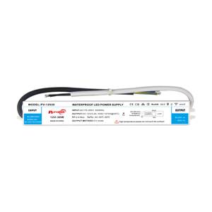 Controlador de Tira LED para Exteriores de Voltaje Constante Ultra Delgado de 30W, 170-264V AC DC 12V 24V IP67, Transformador de Alimentación LED Impermeable - Product Image 2