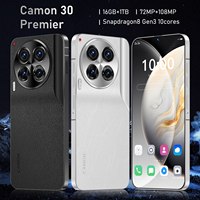 Smartphone de jeu Android 14 Camon30 Premier 2025 16+1 To 4G 5G – Téléphone mobile 5G pas cher (état neuf)