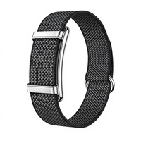 Bracelet intelligent sans écran, bracelet tressé pour poignet, surveillance de la fréquence cardiaque et du sommeil, bracelet multisports pour la remise en forme quotidienne