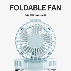 Ventilador Portátil Smiling Shark con Luz y Banco de Energía, Recargable por USB 5V, para Uso en Exteriores - Product Image 2