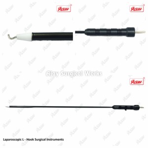Electrodo Monopolar Laparoscópico de 5 mm x 330 mm, Instrumento Quirúrgico Reutilizable de Acero Inoxidable para Procedimientos Mínimamente Invasivos - Product Image 2