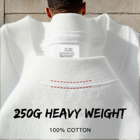 T-shirt décontracté à manches courtes et col rond pour homme, coupe régulière, grammage lourd, avec logo personnalisé imprimé par transfert thermique direct sur le devant, vente en gros