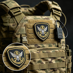 Patch brodé robuste avec fixation auto-agrippante <span class=keywords><strong>Velcro</strong></span> pour équipement tactique et usage extérieur – Fournisseur d'usine - Product Image 5