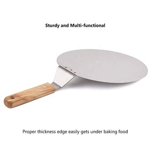 Offre Spéciale 10 pouces <span class=keywords><strong>Pelle</strong></span> à <span class=keywords><strong>Pizza</strong></span> en Acier Inoxydable Manche en <span class=keywords><strong>Bois</strong></span> - Product Image 4