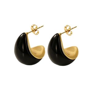 ZOGXIN Stud Earrings Geometric Water Drop Shape Gold Plated For Women Fashion Jewelry Multi Color Available - Product Image 5