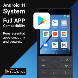 Téléphone mobile débloqué Qin 4G, téléphones mobiles intelligents à écran tactile F22 4G, 2+16 Go/3+32 Go, Android 11 version <span class=keywords><strong>Google</strong></span>, blanc - Product Image 6