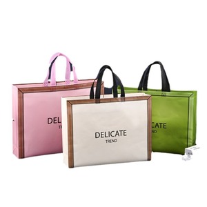 Fashion Home Nonwoven Tote <b>Bag</b> Reusable Shopping <b>Bag</b> For Clothing Store Gift Packaging Orange Red Black - Product Image 4