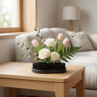 Kenzan japonais pour fleurs 550g, style Soleil-Lune avec 454 aiguilles, pour la composition florale Ikebana, décoration de vase de salon