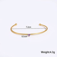 Joyería de Moda 2026, Brazalete Abierto Delgado de Cobre Chapado en Oro de 18K con Circonita, Elegante para Mujer, Uso Diario, Citas, Fiestas, Regalo