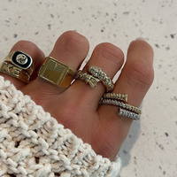 Anillo de Joyería con Diseño de Vida Marina y Océano, con Logotipo Personalizado de Gemnel, Estilo BypassSwedish Fish