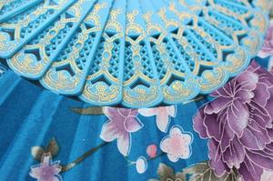 Abanico de Mano Plegable de Seda de Lujo Lolita al por Mayor para Bodas y Fiestas, Regalo de Artesanía de Plástico - Product Image 5