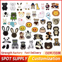Patchs en chenille personnalisés grand format à motif de gâteau de dessin animé, broderie animale, costumes DIY pour fêtes d'anniversaire