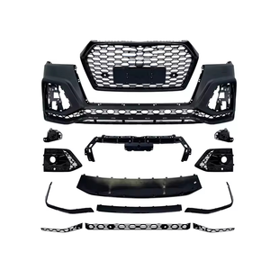 Kit carrosserie pare-chocs avant style RSQ8 avec calandre noire brillante et diffuseur pour Audi Q5 SQ5 FY B9 2018-2021 - Product Image 2