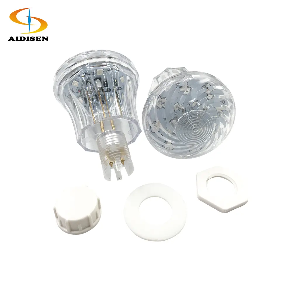 2019 new 60mm turbo lamp ac24v carousel e10 e14 rgb funfair lighting fairgrounds led cabochon lights